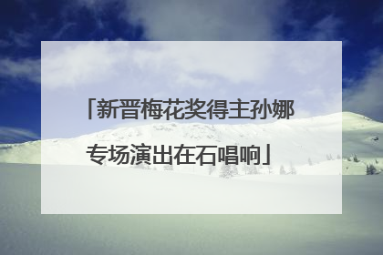新晋梅花奖得主孙娜专场演出在石唱响